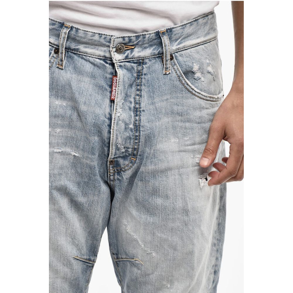 Dsquared² Distressed Effect Baggy Jeans 17 cm