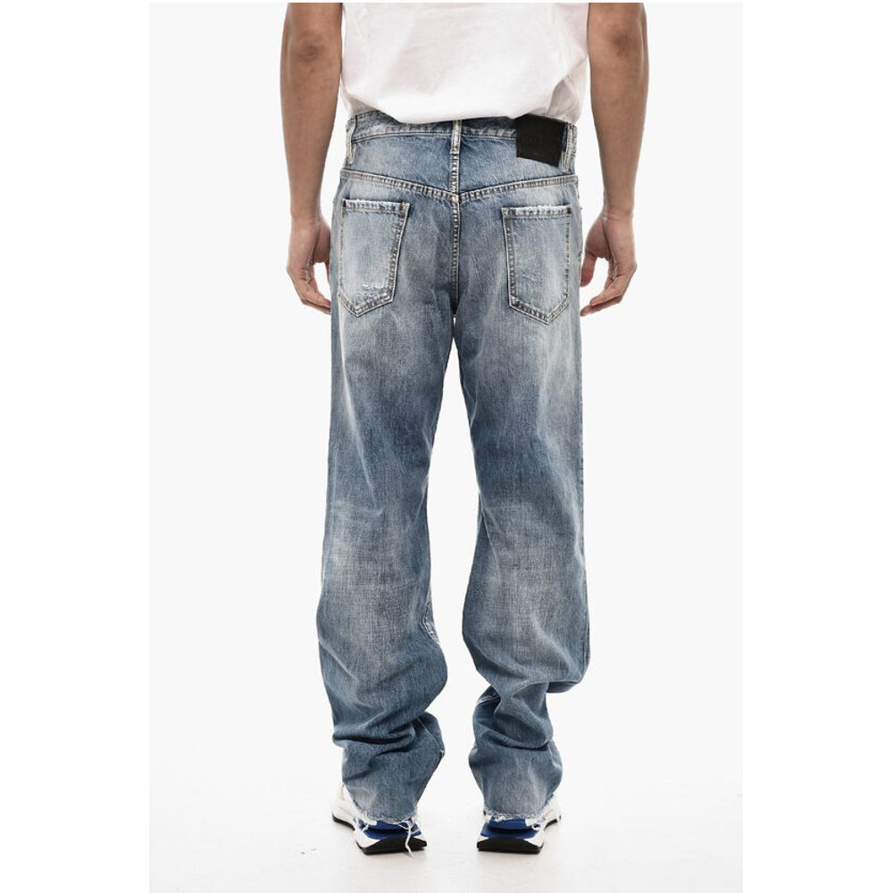 Dsquared² Baggy Fit Regular Waist Distressed Jeans