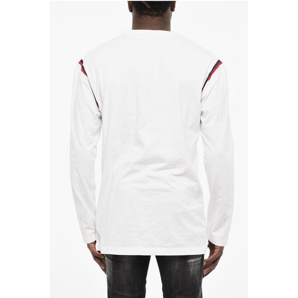 Dsquared² Long Sleeve Printed Crew Neck T-shirt