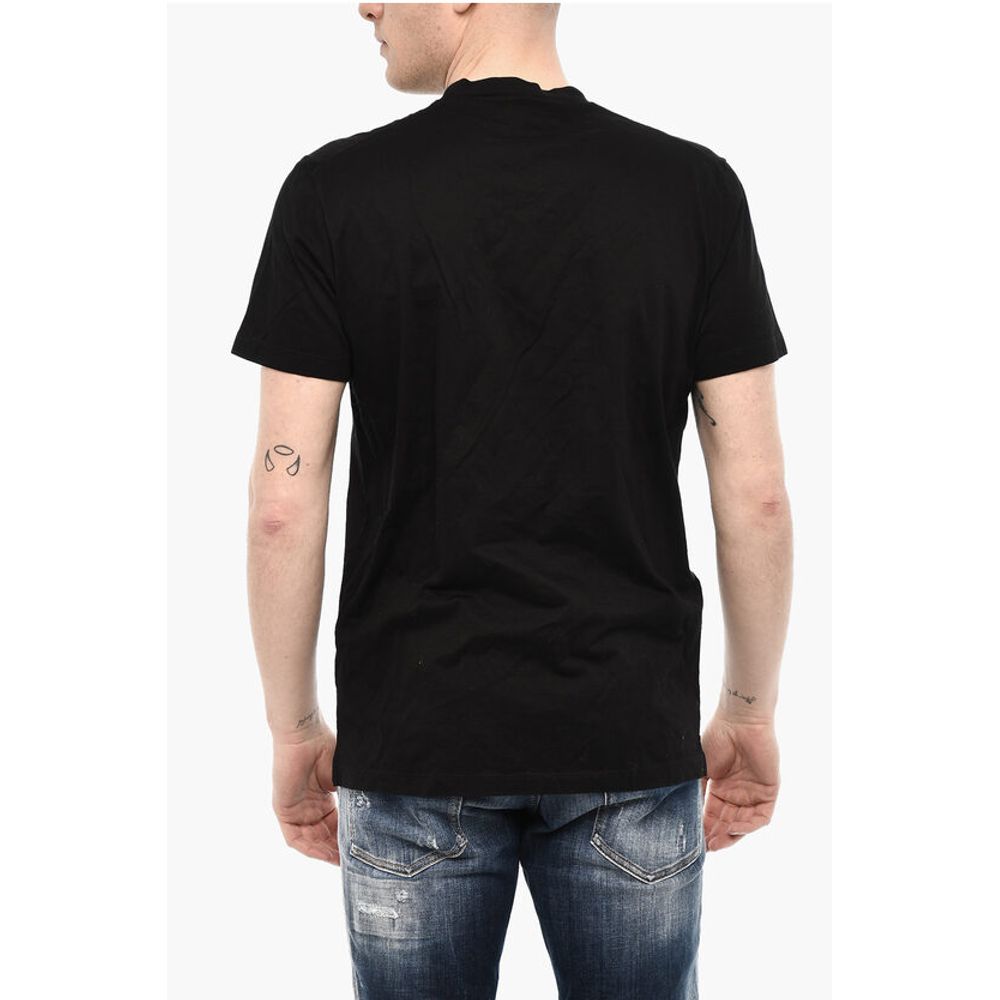 Dsquared² Cotton Crew-neck T-shirt with Contrasting Print