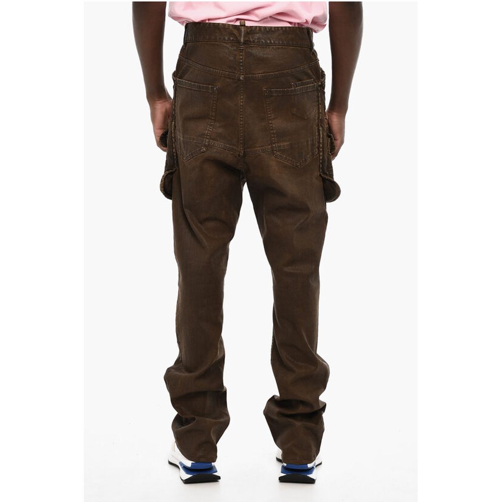 Dsquared² Coated Cotton Cargo Pants