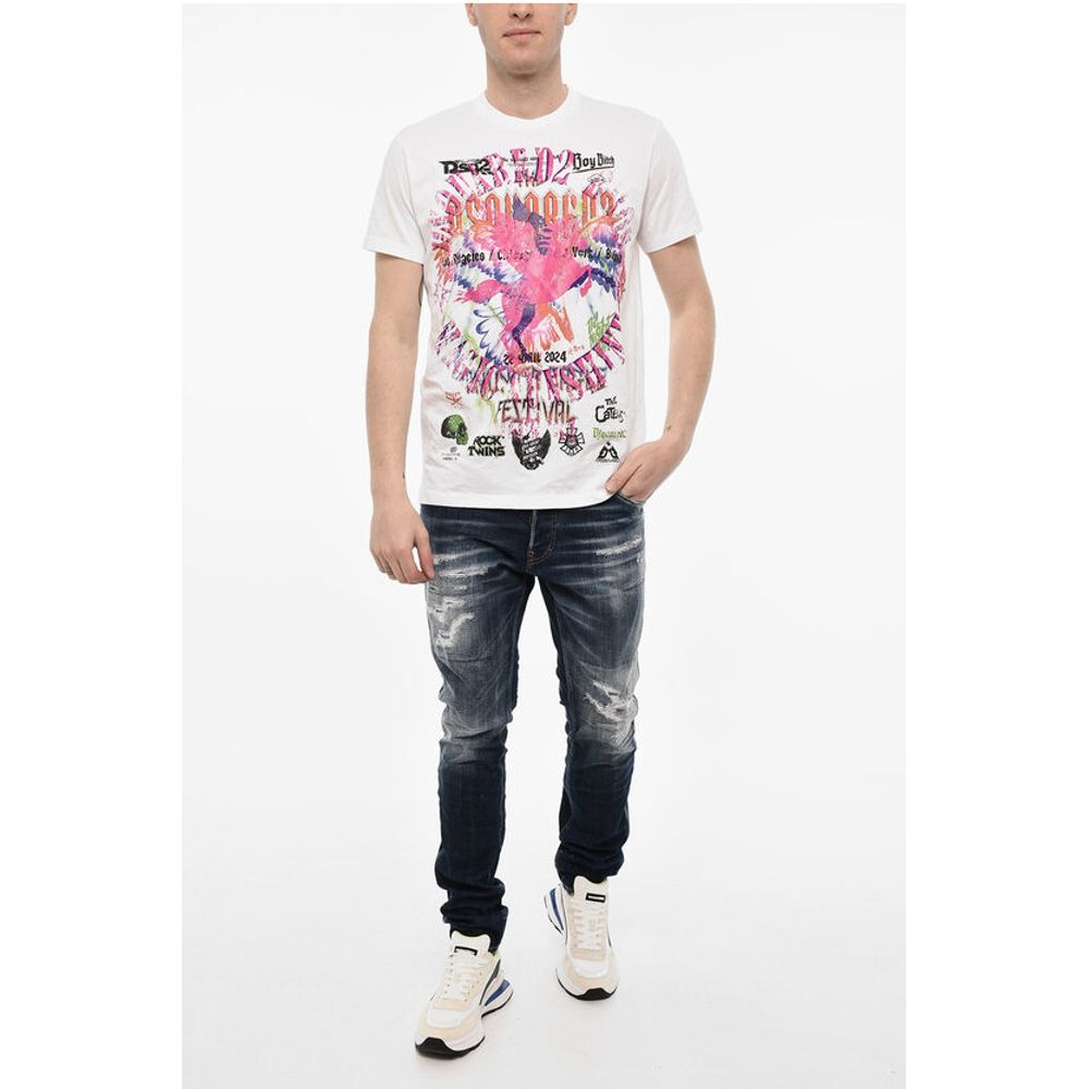 Dsquared² Printed Crew-neck T-shirt