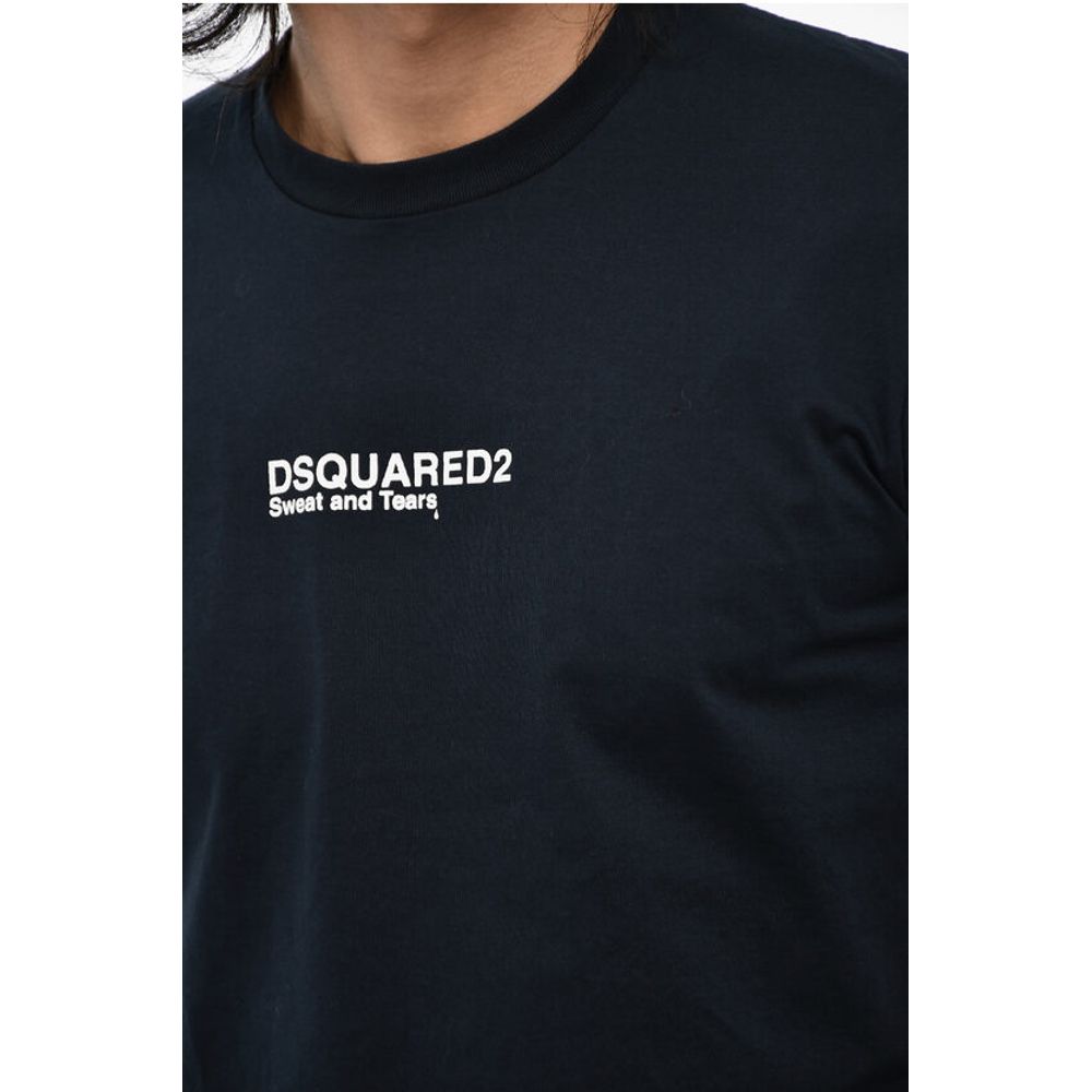 Dsquared² Cotton Underwear Crew-neck T-shirt with Logo Print