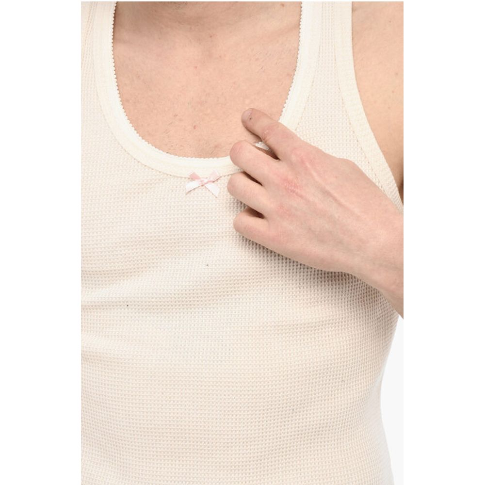 Dsquared² Cotton Underwear Tank Top With Bow