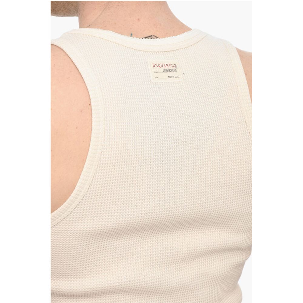 Dsquared² Cotton Underwear Tank Top With Bow