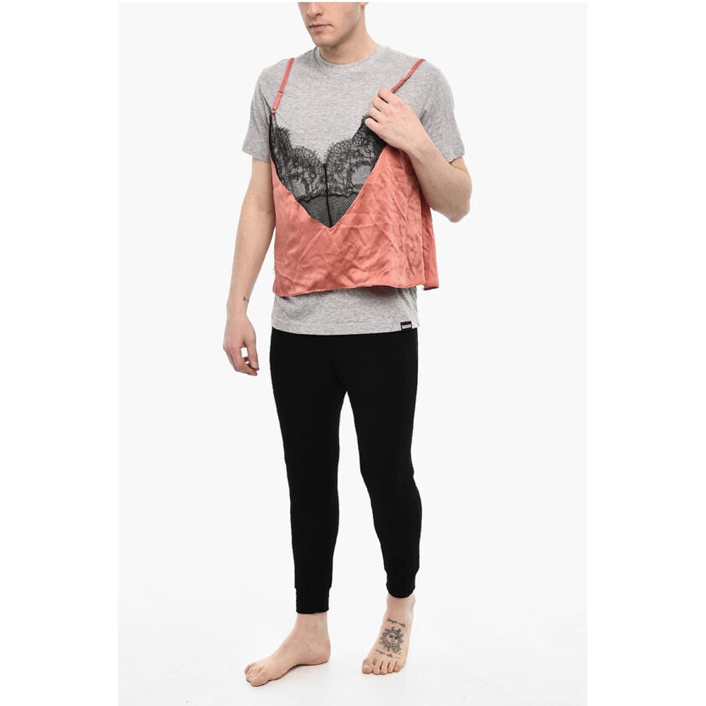 Dsquared² Crew-Neck Underwear T-shirt with Satin Detail
