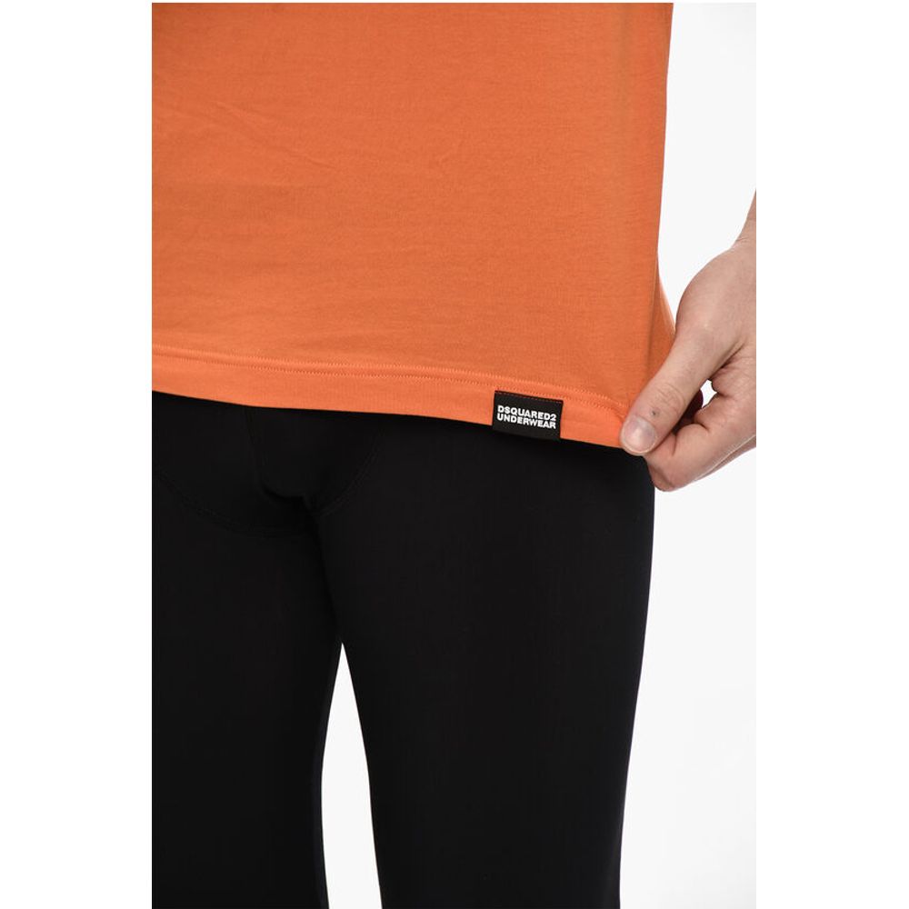 Dsquared² Solid Color Underwear Crew-neck T-shirt