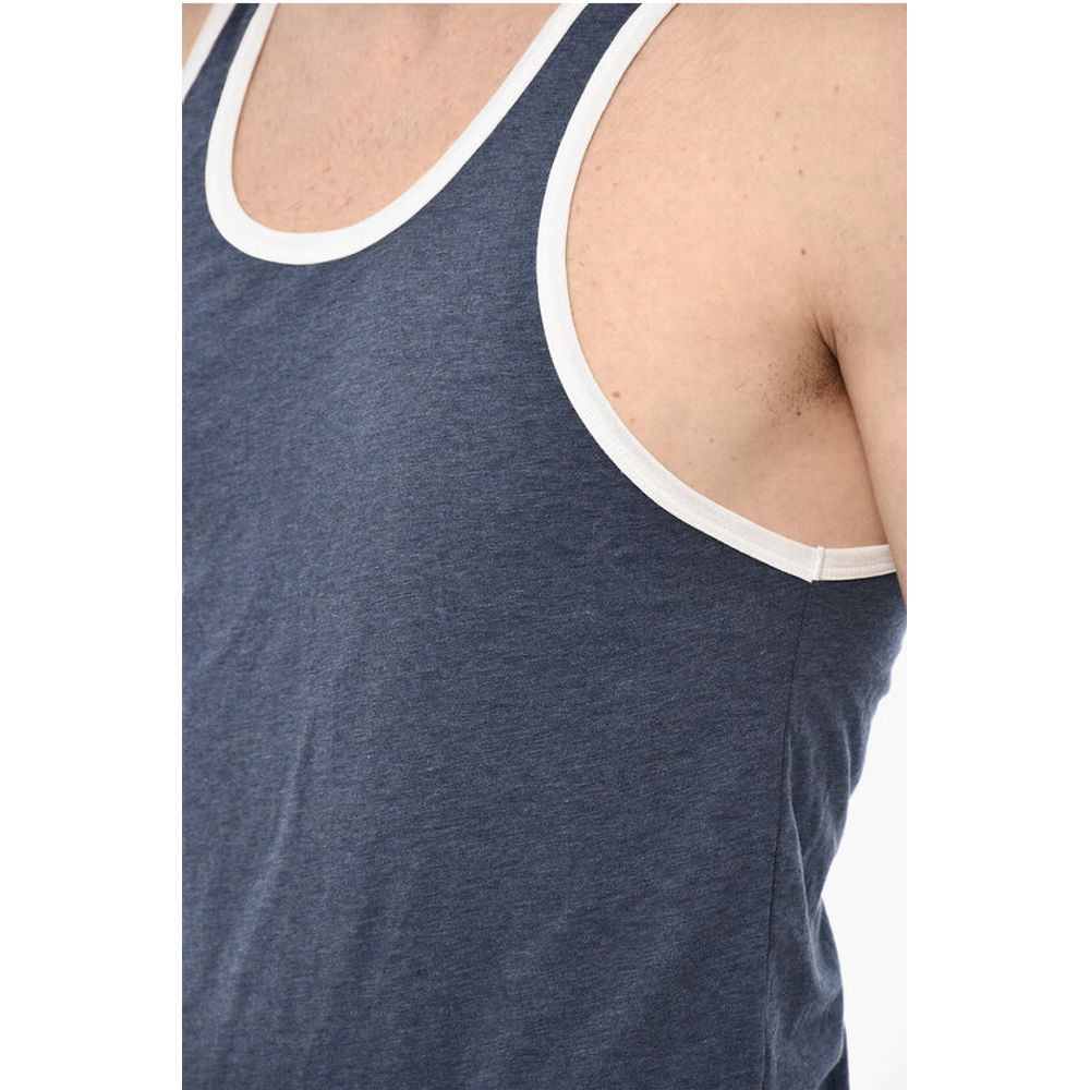 Dsquared² Cotton Underwear Tank Top With Contrasting Trim
