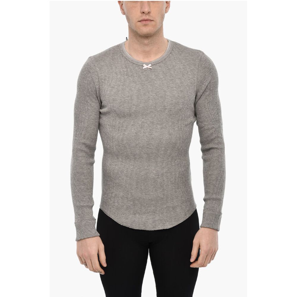 Dsquared² Long Sleeve Underwear Crew-neck T-shirt with Bow