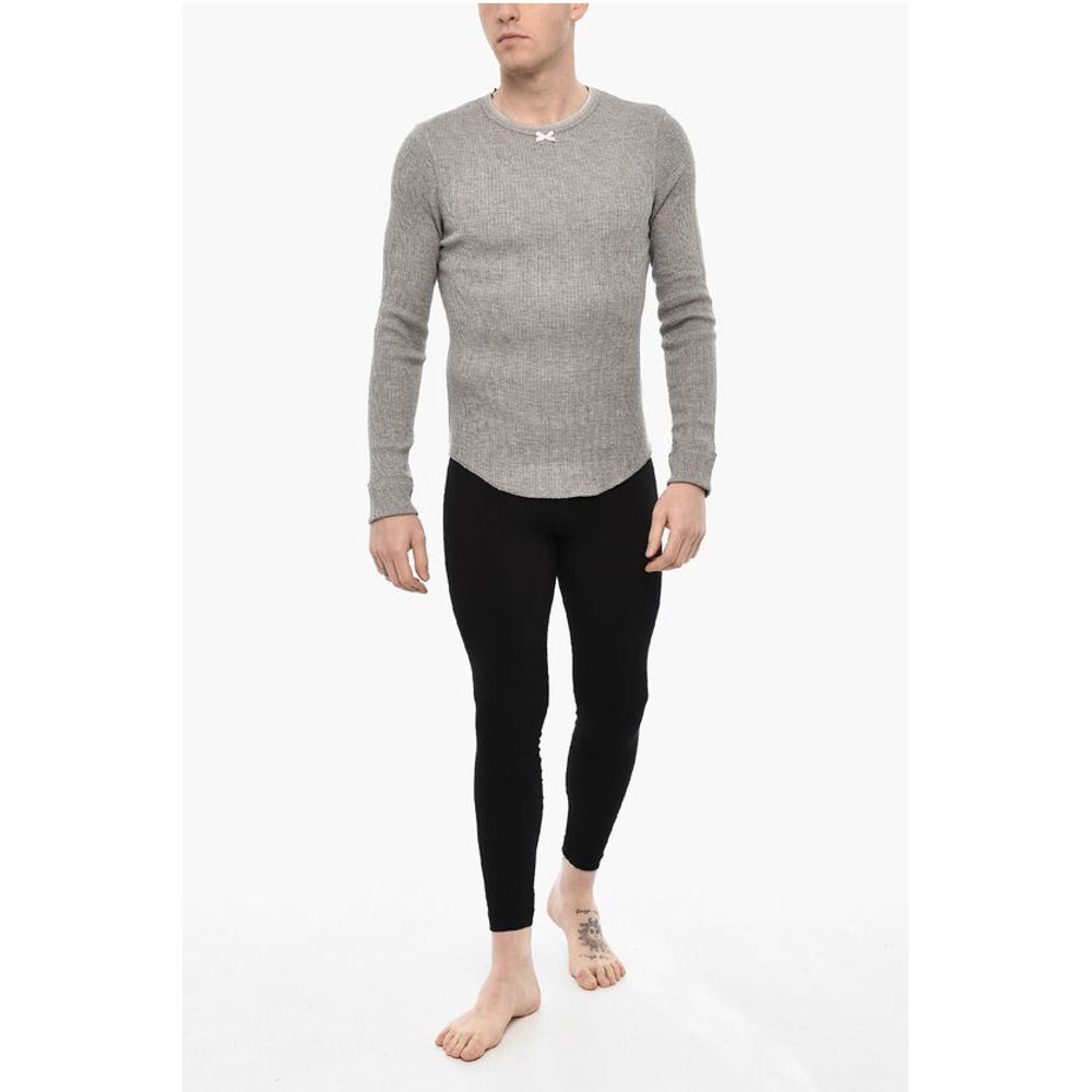 Dsquared² Long Sleeve Underwear Crew-neck T-shirt with Bow