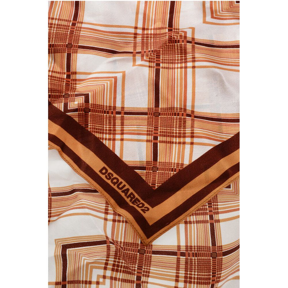 Dsquared² Checked Silk Foulard