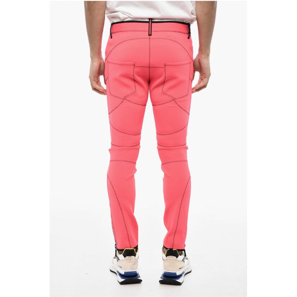 Dsquared² Visible Stitching Slim Fit Nylon Pants