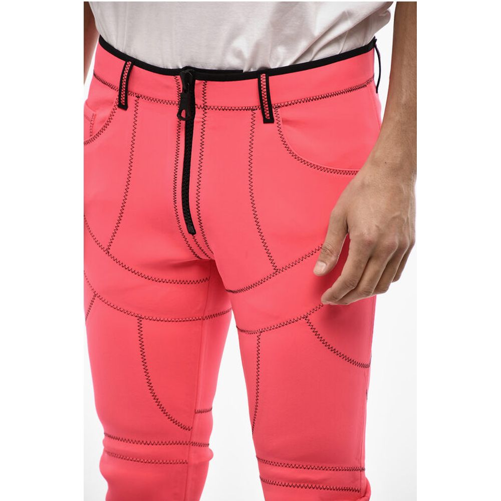Dsquared² Visible Stitching Slim Fit Nylon Pants