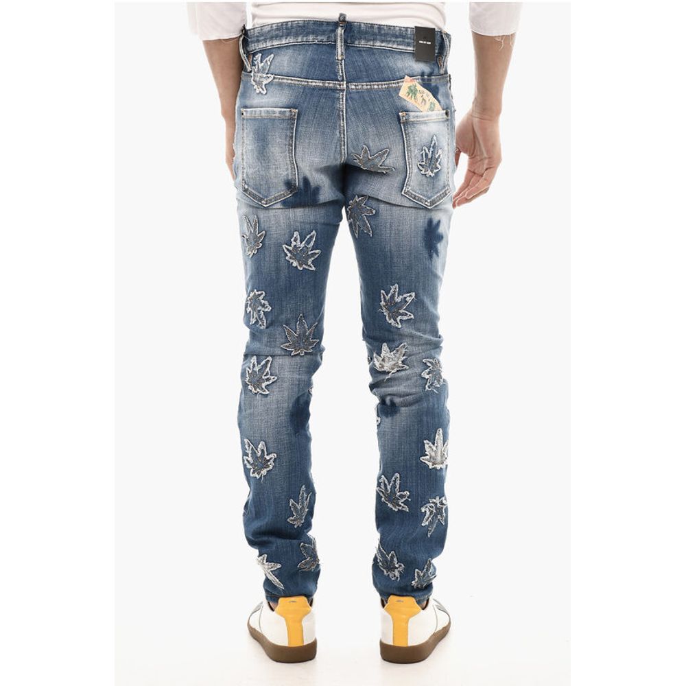 Dsquared² Slim Fit MARIJA Jeans With Patches Details 16 cm