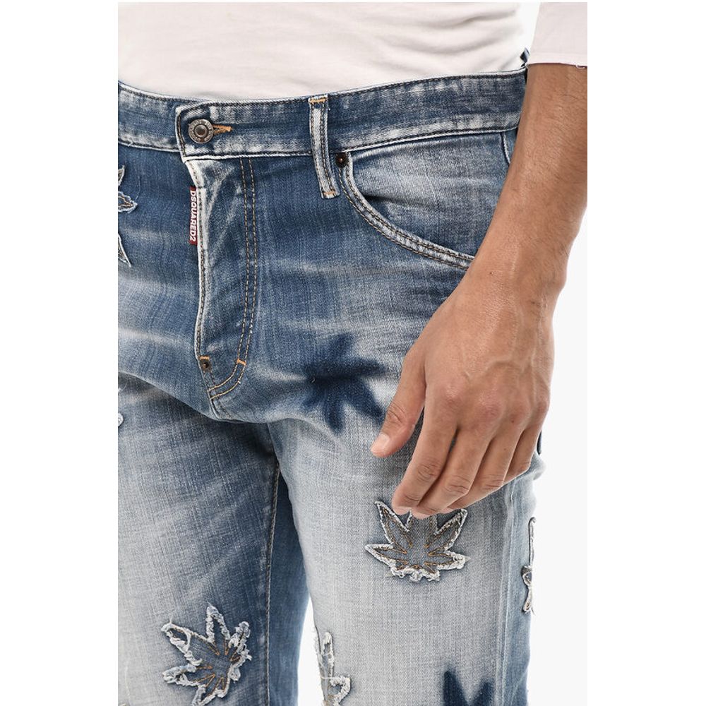 Dsquared² Slim Fit MARIJA Jeans With Patches Details 16 cm