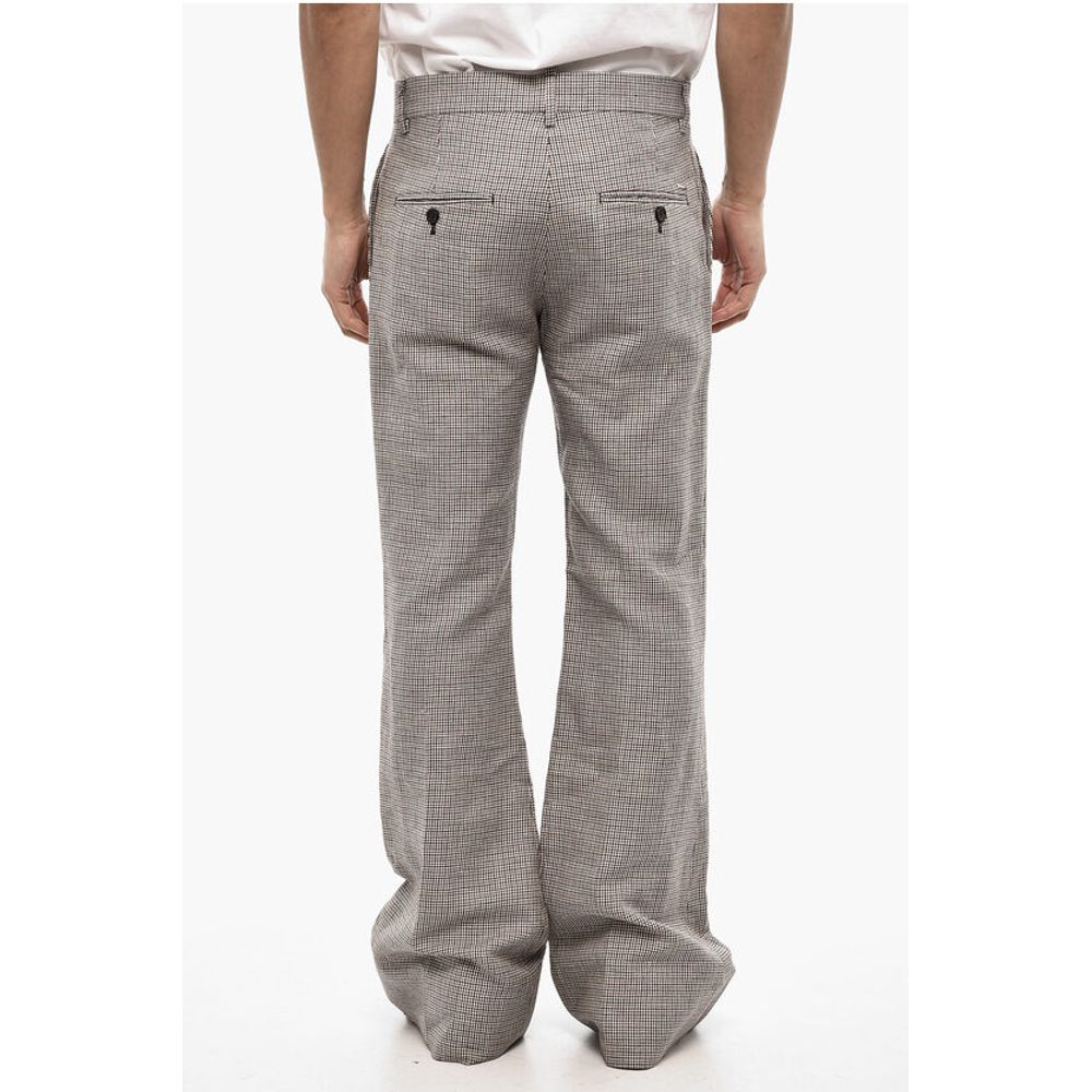 Dsquared² houndstooth Linen And Cotton Casual Pants