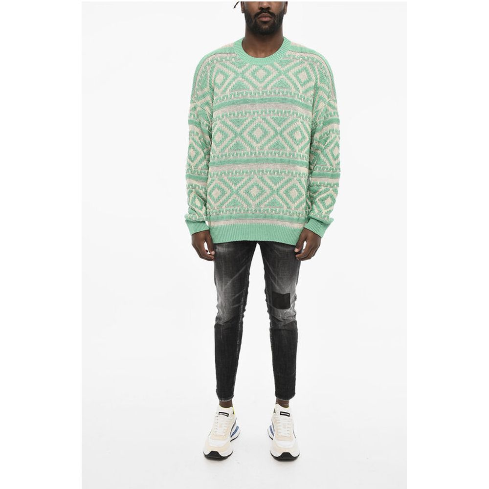 Dsquared² Embroidered Two-Tone Sweater