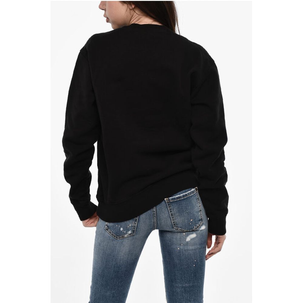 Dsquared² Cotton Crew-neck Sweatshirt with Frontal Print