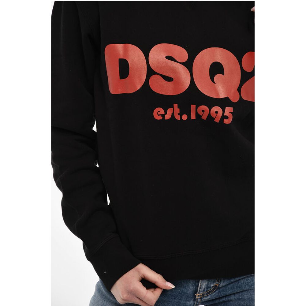 Dsquared² Cotton Crew-neck Sweatshirt with Frontal Print