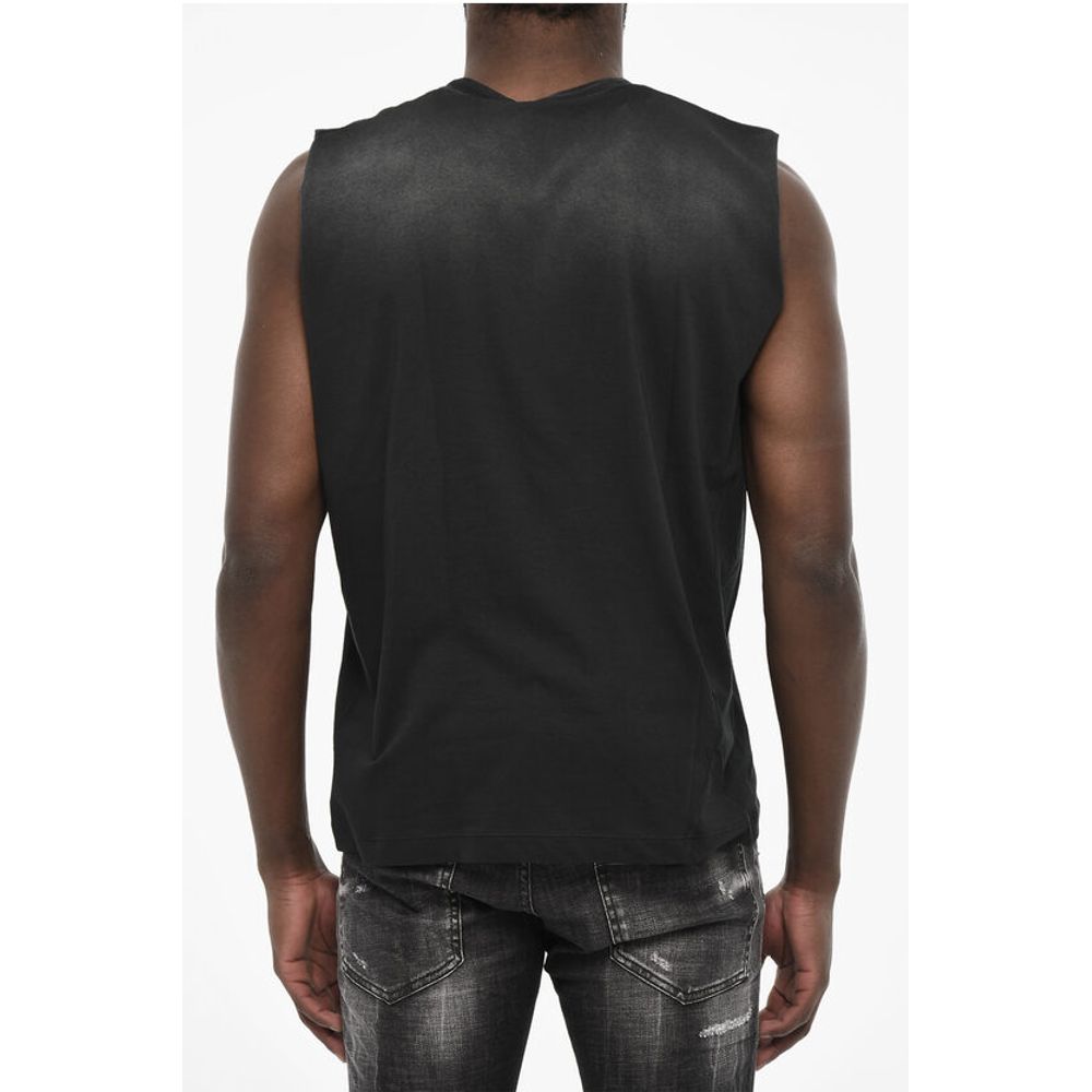 Dsquared² Crew-neck T-shirt with Gothic Print