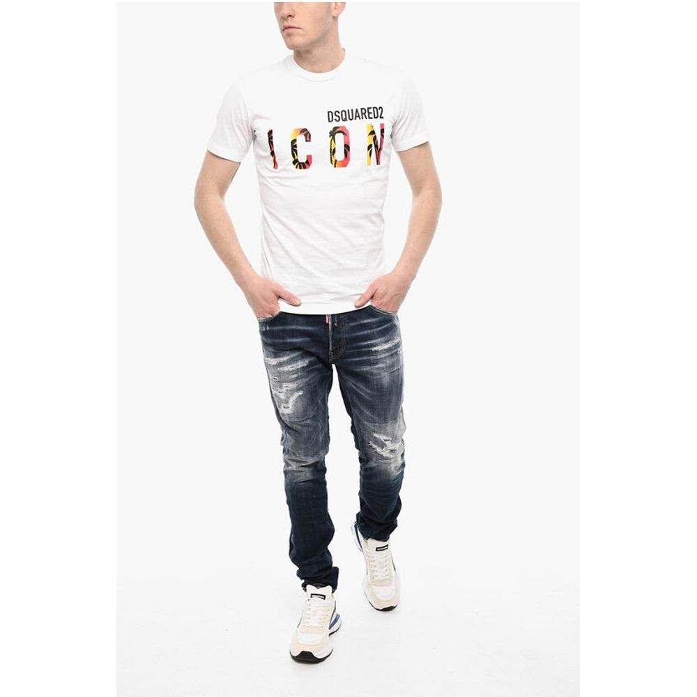 Dsquared² Cotton ICON Crew-neck T-shirt with Print