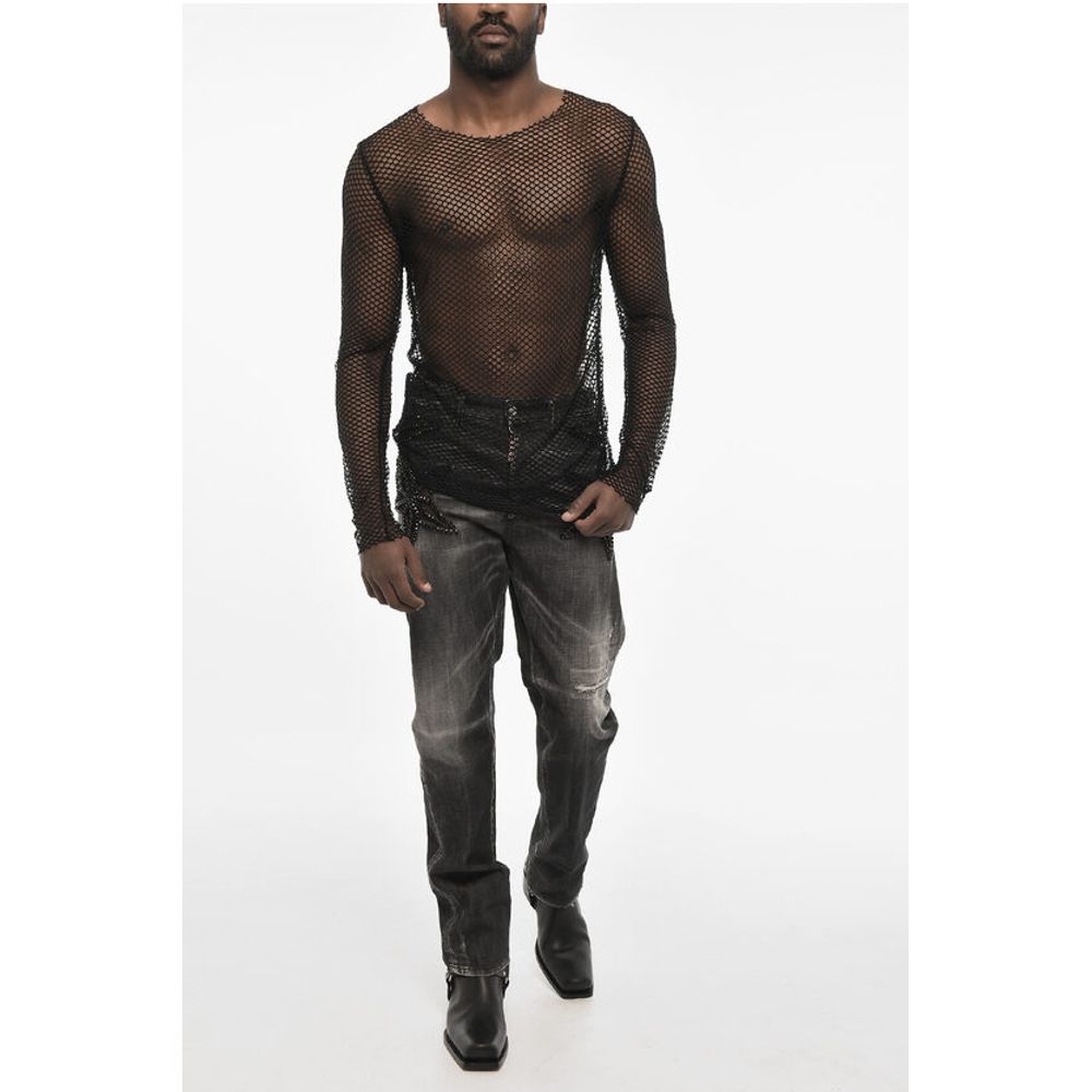 Dsquared² Solid Color Openwork Top