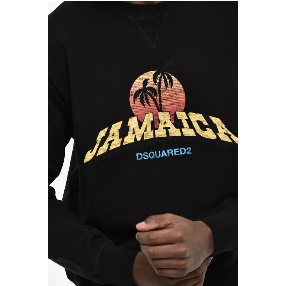 Dsquared² Cotton Crew-neck Sweatshirt with Print