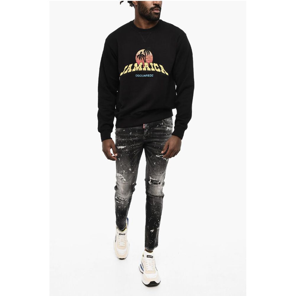 Dsquared² Cotton Crew-neck Sweatshirt with Print