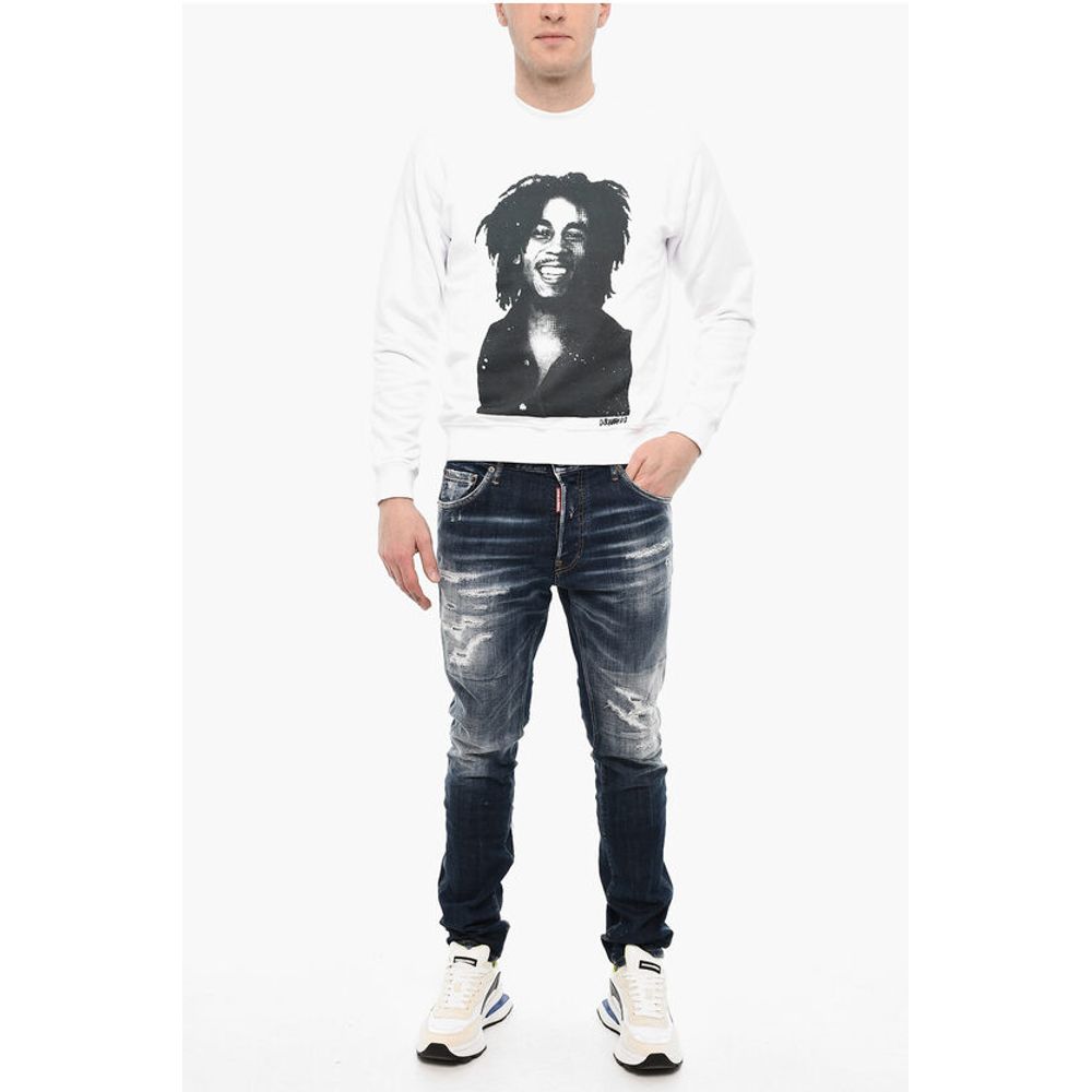 Dsquared² Contrasting Printes Crew-neck Sweasthirt