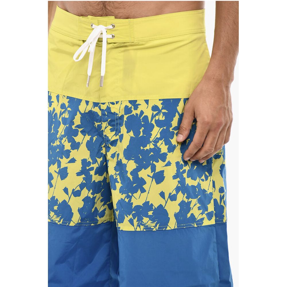 Dsquared² Maxi Swim Shorts With Floral Print