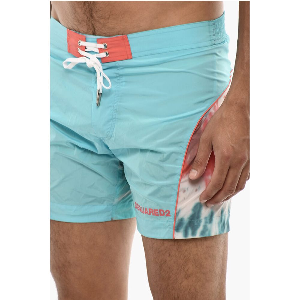 Dsquared² Tie Dye Print MIDI Boxer Swimsuit