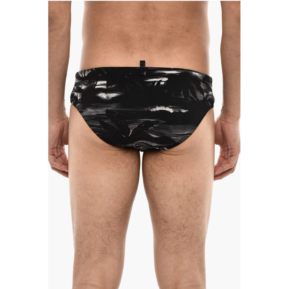Dsquared² Beach Print Slip Swuimsuit
