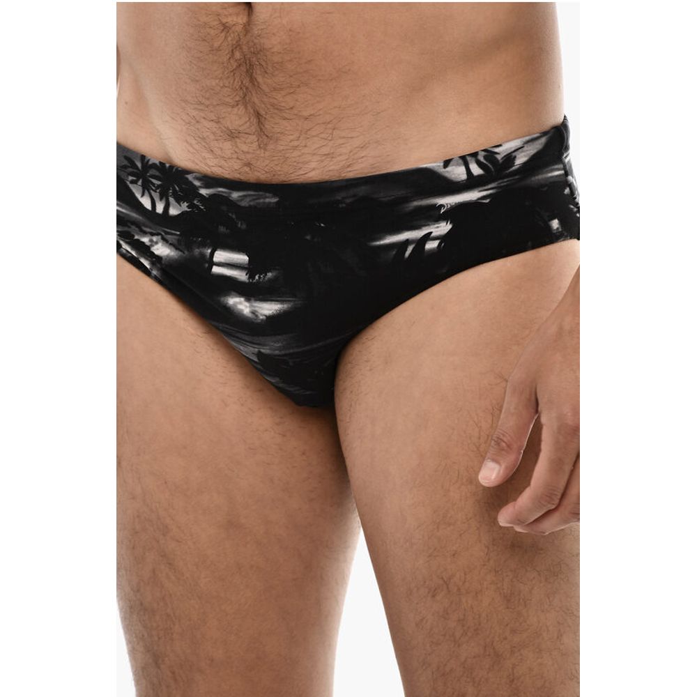 Dsquared² Beach Print Slip Swuimsuit