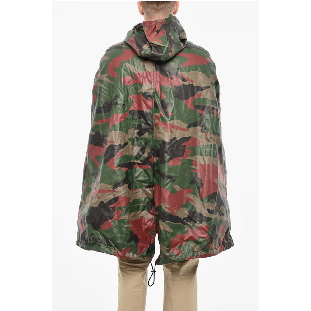 Dsquared² Zipped Closue Camouflage Motif Cape