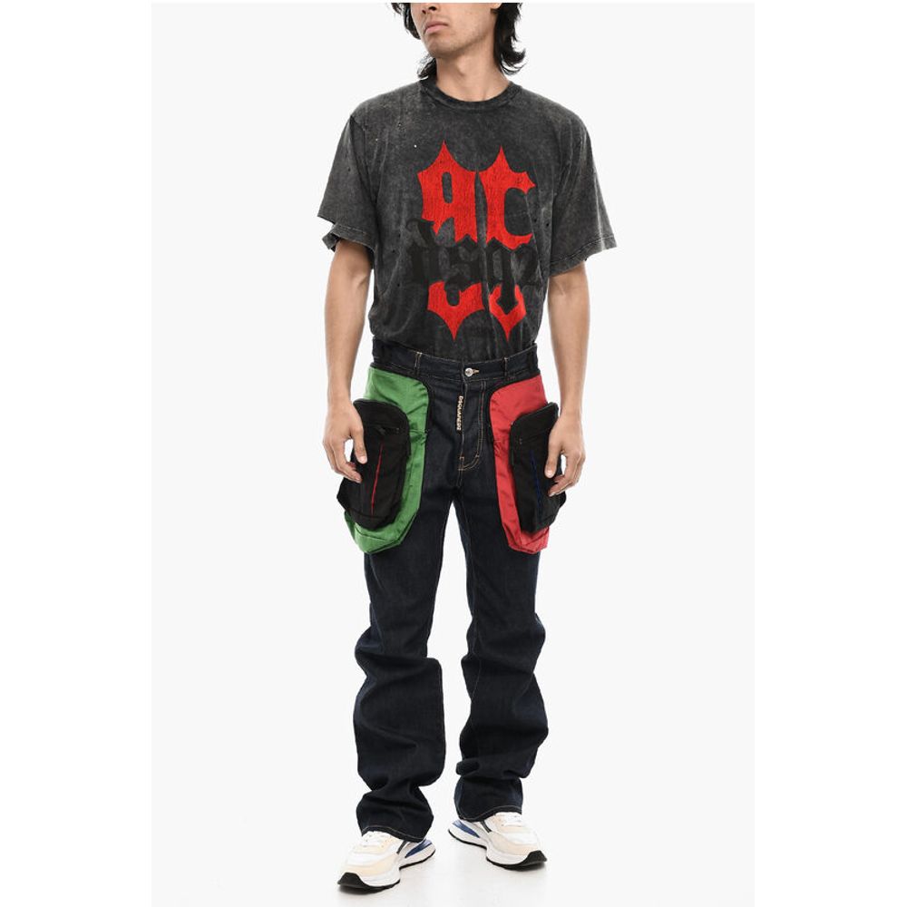 Dsquared² Tricolor Jeans With Maxi Pockets