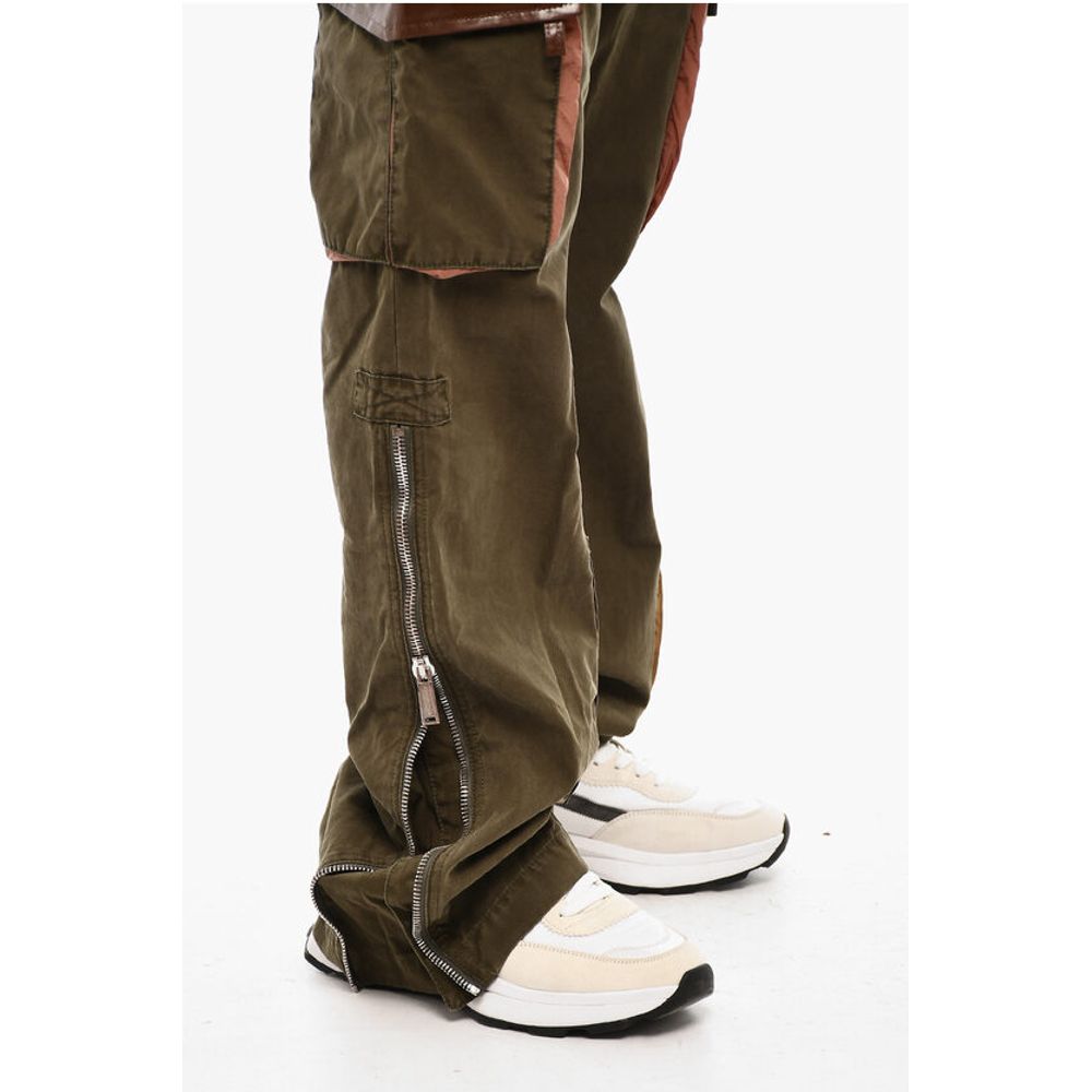 Dsquared² Cotton Cargo Pants with Coated Cotton Pockets