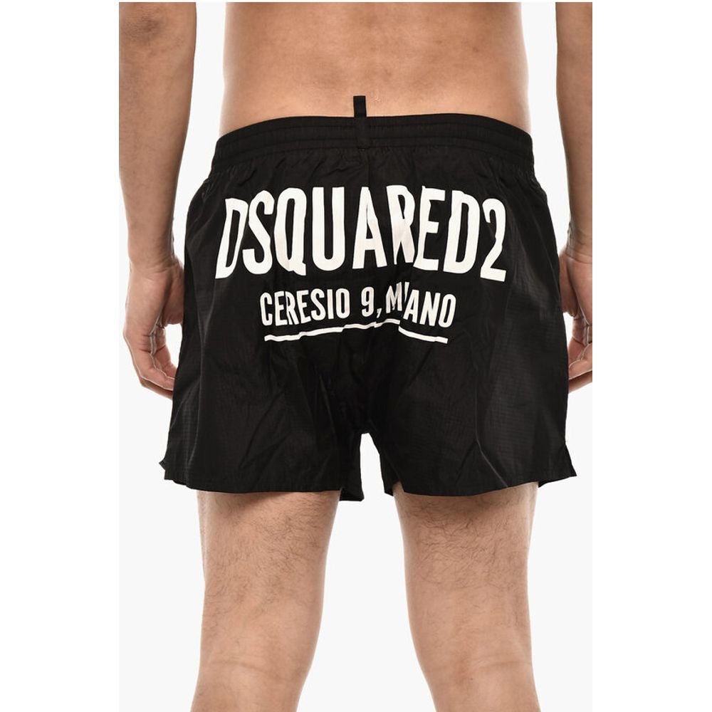 Dsquared² Rip Stop Check Swim Shorts with Back Logo