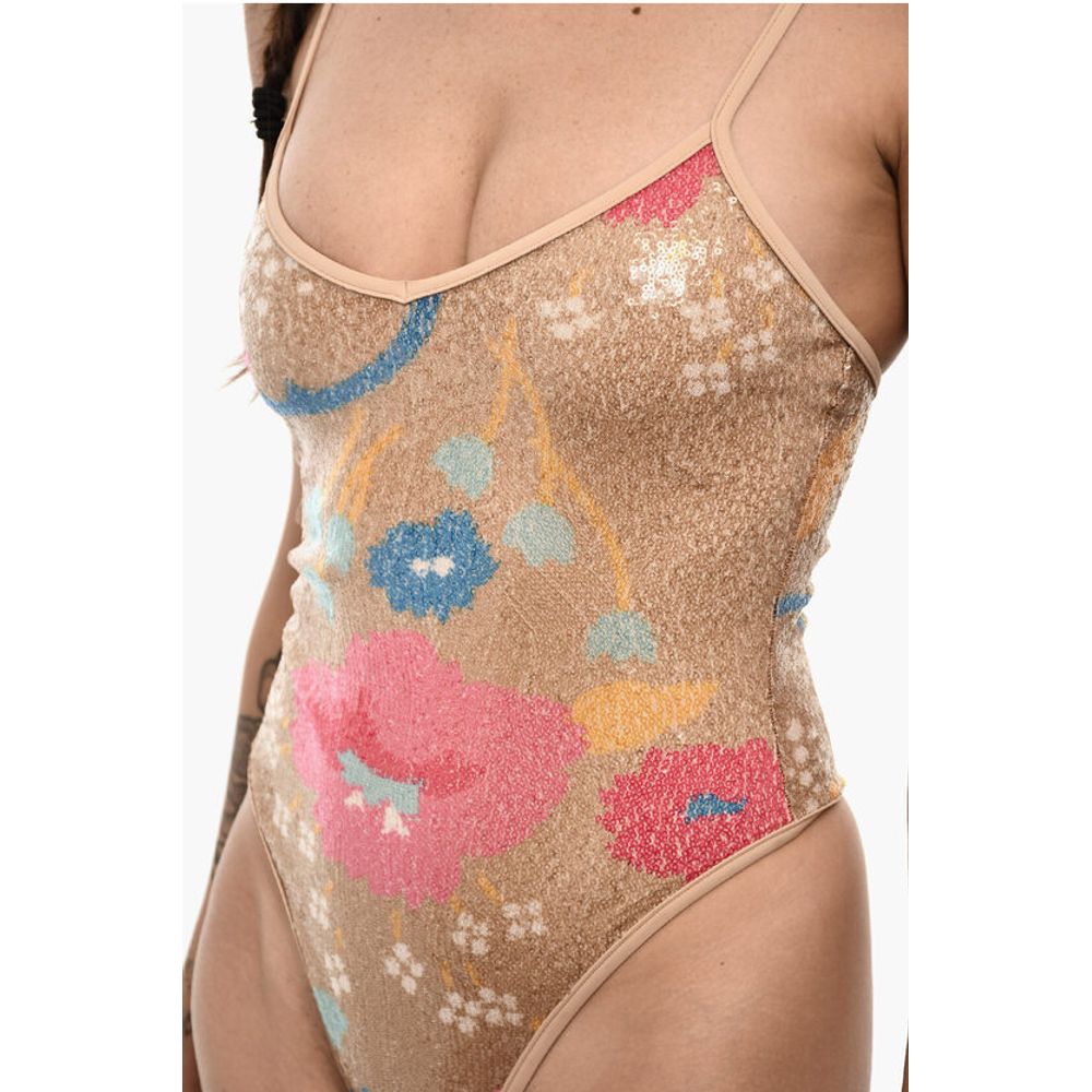 Dsquared² Sequined One Piece Swimsuit