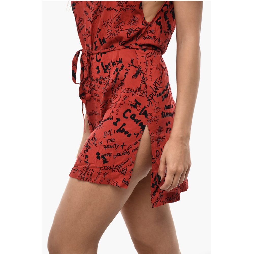 Dsquared² All-Over printed Mini Beach Cover-up Dress