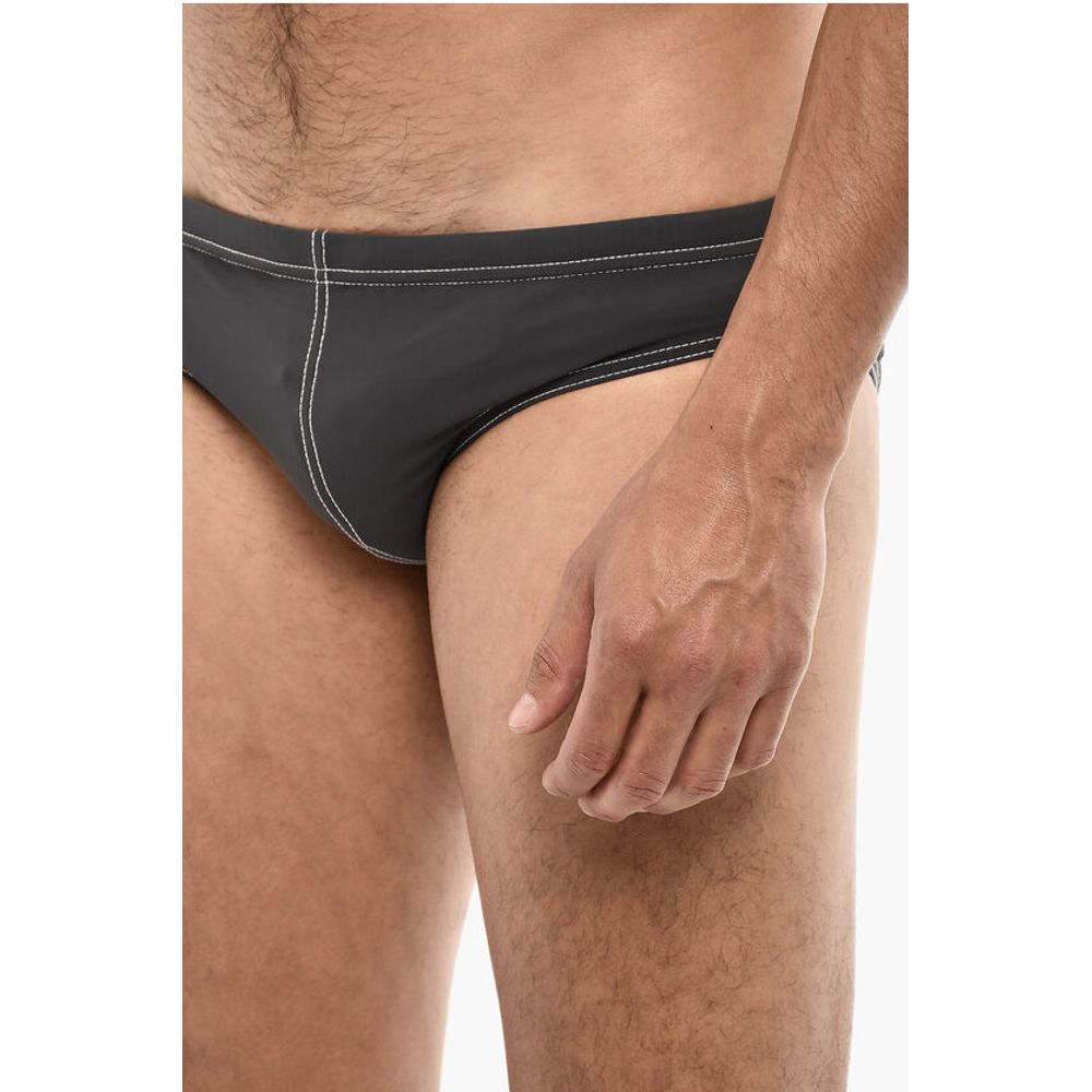 Dsquared² Slip Swuimsuit With Contrasting Seams