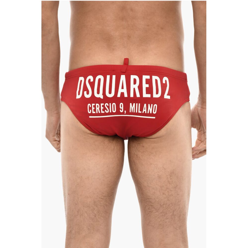 Dsquared² Logo Print Slip Swimsuit
