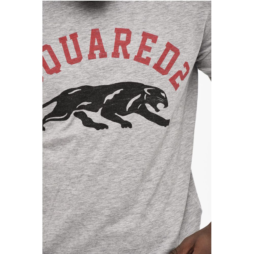Dsquared² Cotton Crew-neck T-shirt with Frontal Print