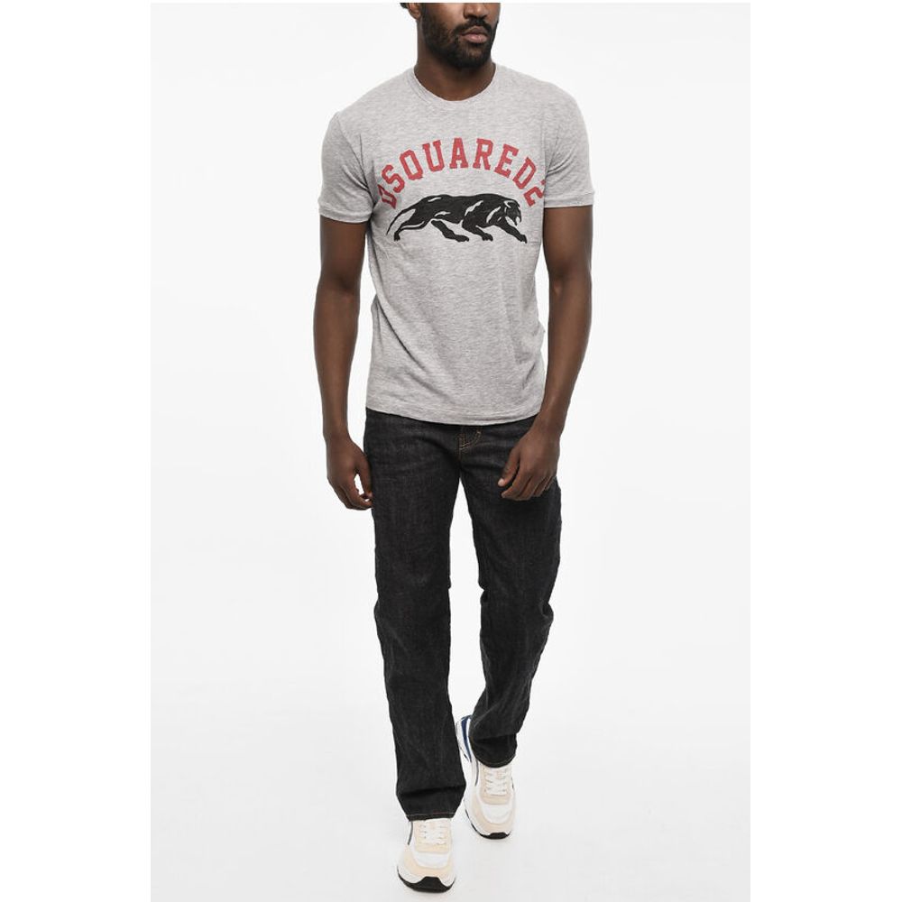 Dsquared² Cotton Crew-neck T-shirt with Frontal Print