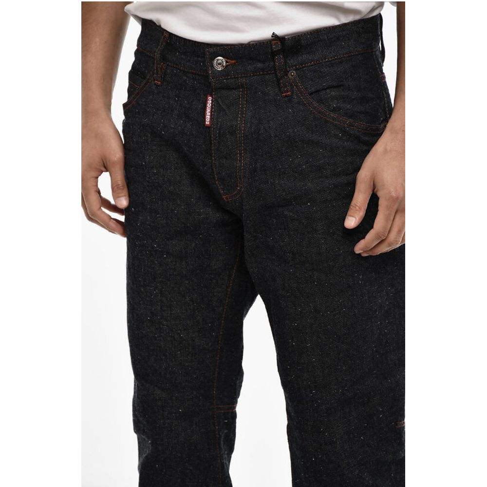 Dsquared² Regular Fit Jeans with Visible Stictiching