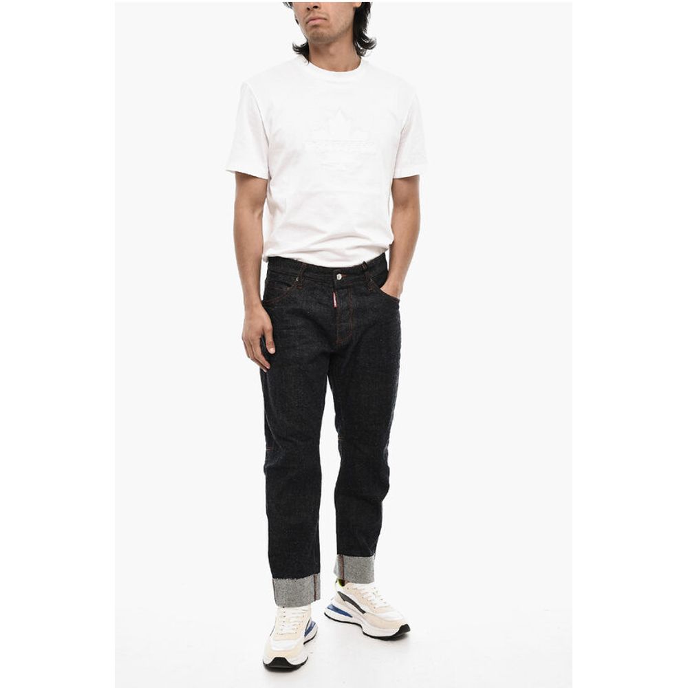 Dsquared² Regular Fit Jeans with Visible Stictiching