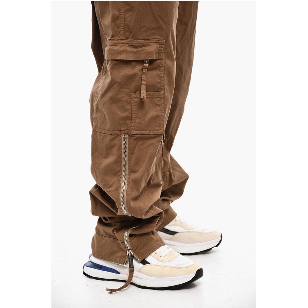 Dsquared² Utility Solid Color Twill Jumpsuit