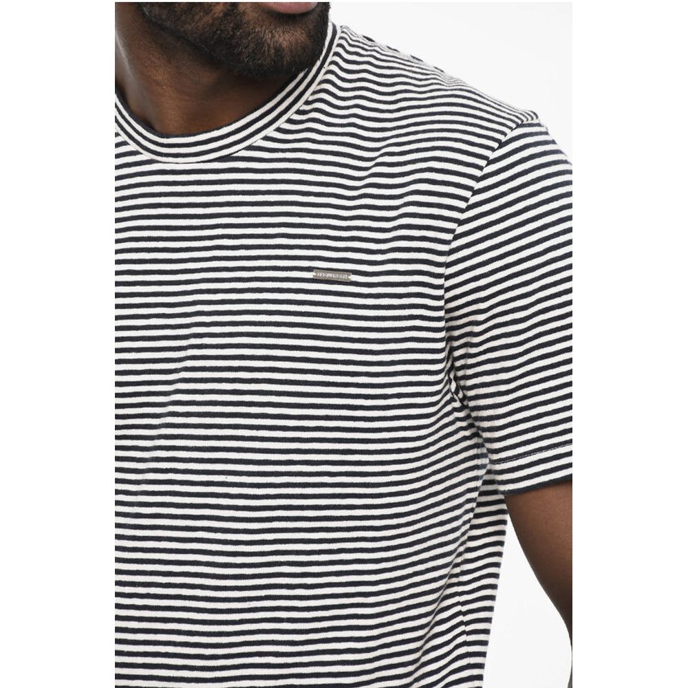 Dsquared² Two Tone Awning Striped Crew-neck T-shirt