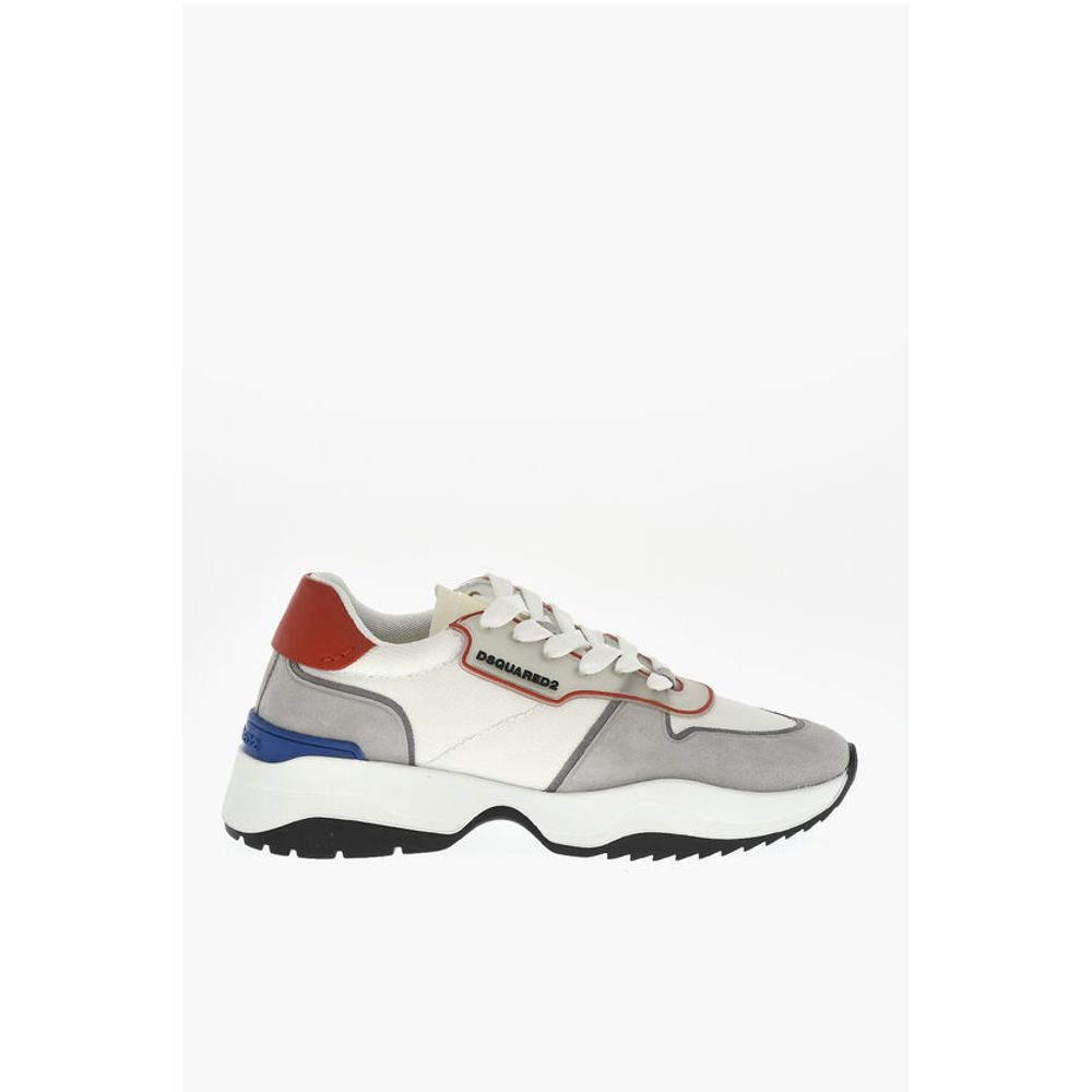 Dsquared² Canvas And Leather TECNO Low-Top Sneakers