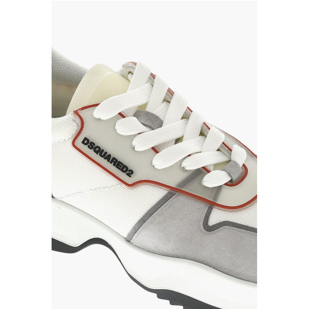 Dsquared² Canvas And Leather TECNO Low-Top Sneakers
