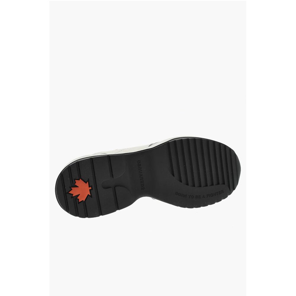 Dsquared² Canvas And Leather TECNO Low-Top Sneakers